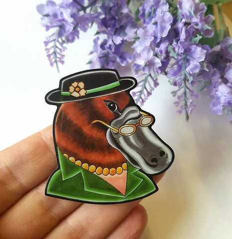 one of my new limited edition platypus brooches. 