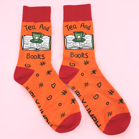 tea and books socks