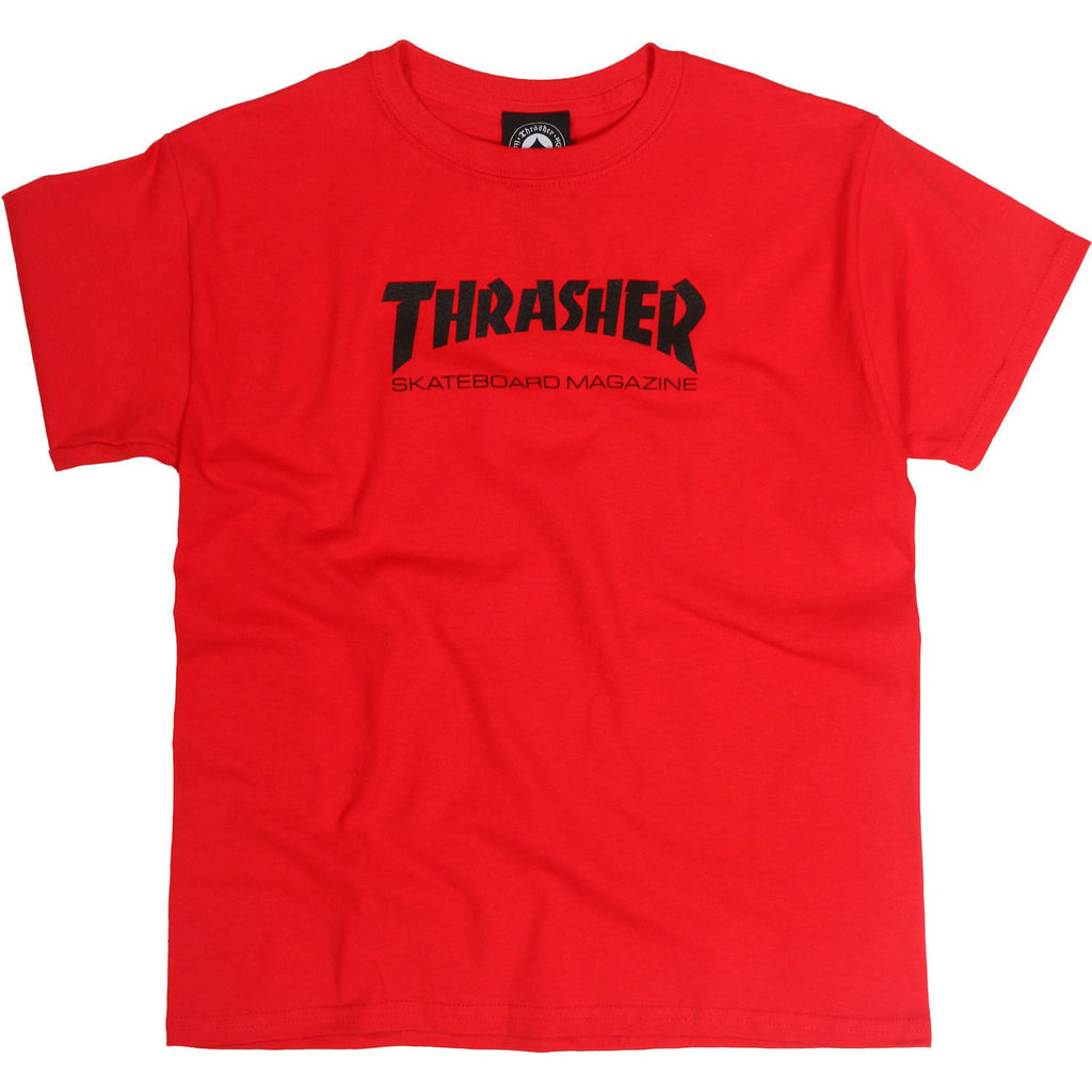 THRASHER YOUTH SKATE MAG T-SHIRT RED – Skateboards Amsterdam