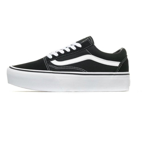 vans platform old skool schwarz