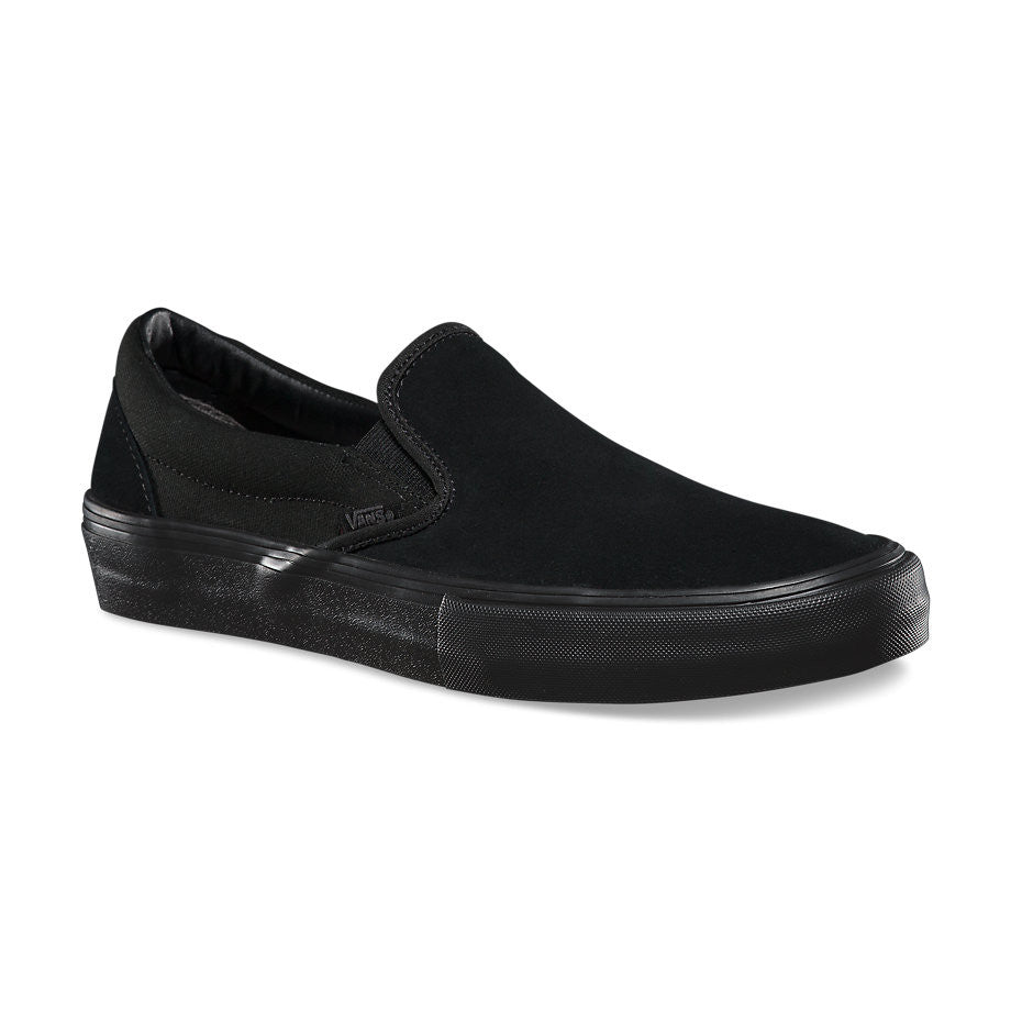 vans slip on pro suede black