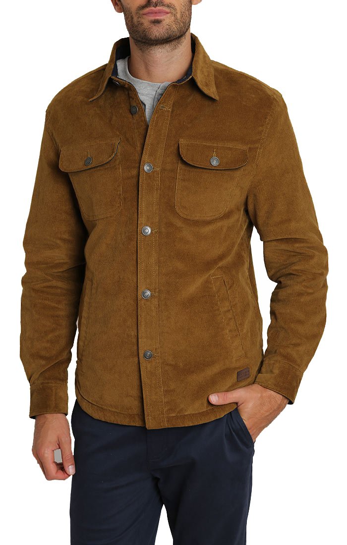 sherpa lined khaki jacket