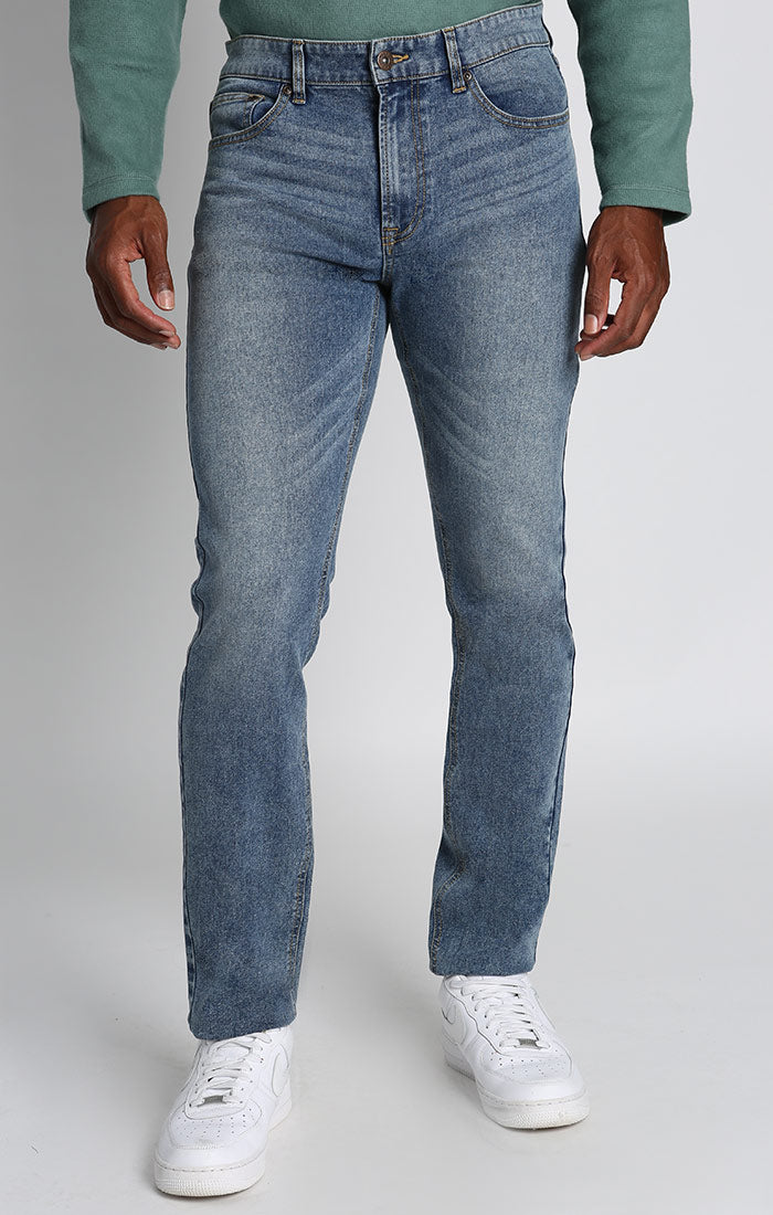 Acid Blue Straight Fit Stretch Denim