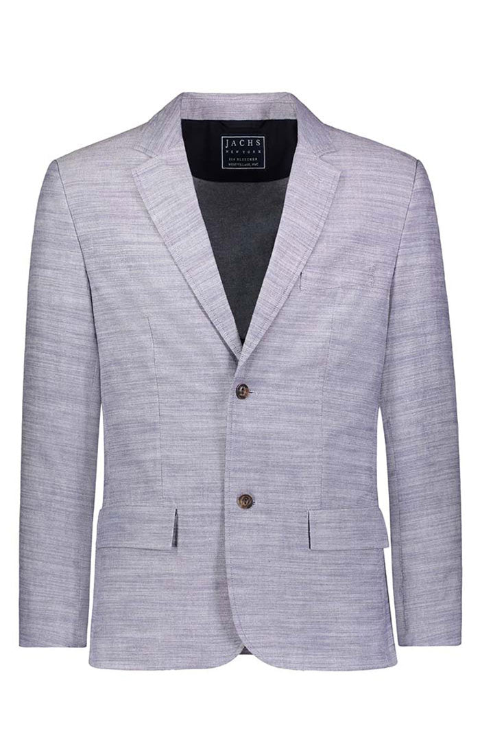 Image of Blue Slub Chambray Blazer