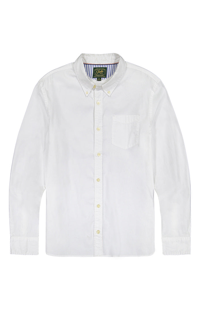 White Stretch Oxford Shirt