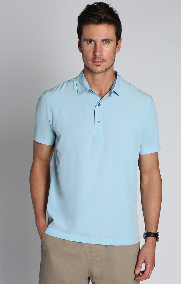 Image of Blue Gravityless Performance Polo