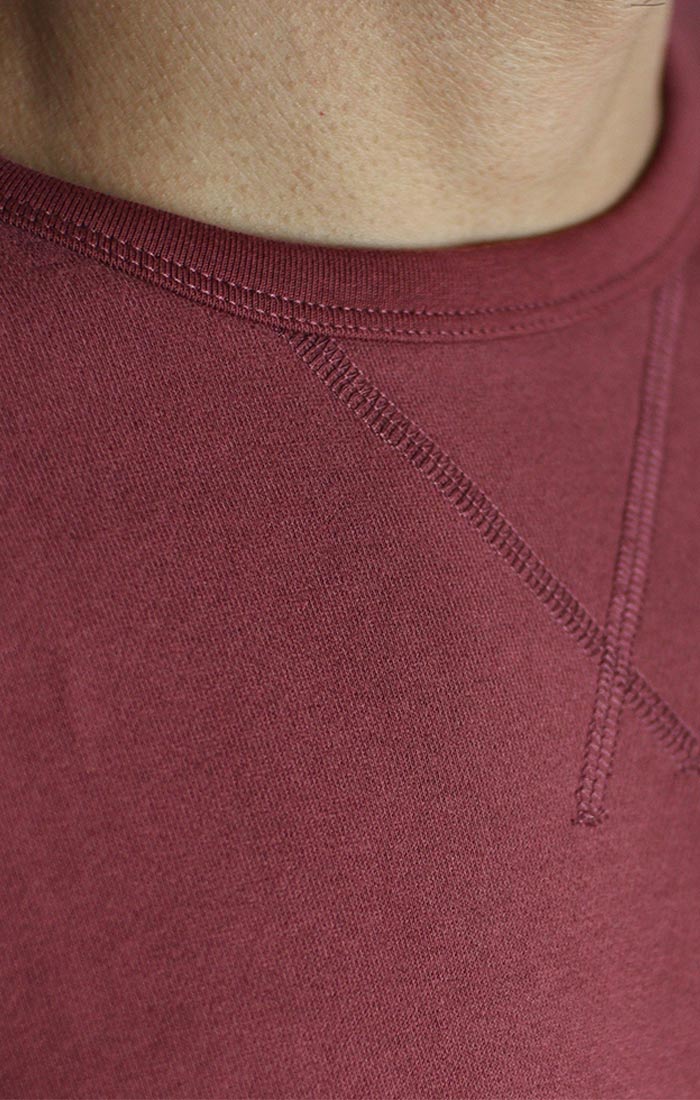 Burgundy Dynamic Ribbed Crewneck Sweater – JACHS NY