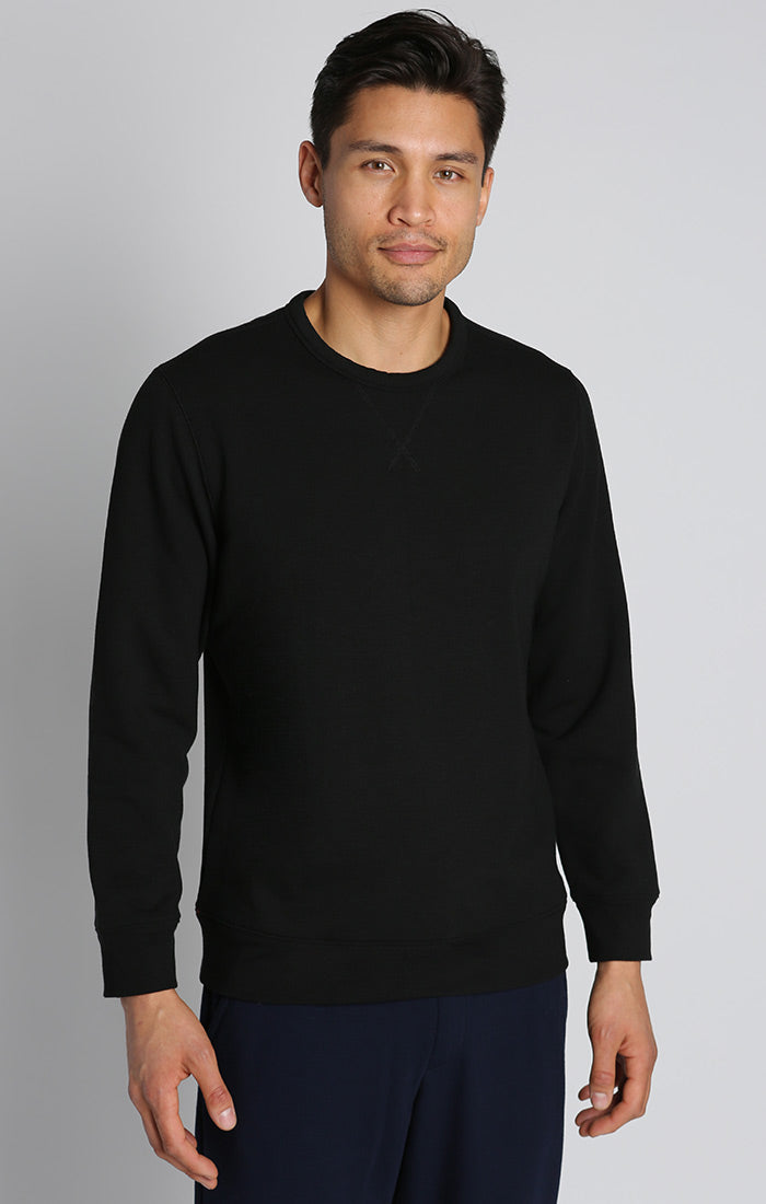 Black Soft Touch Crewneck – JACHS NY