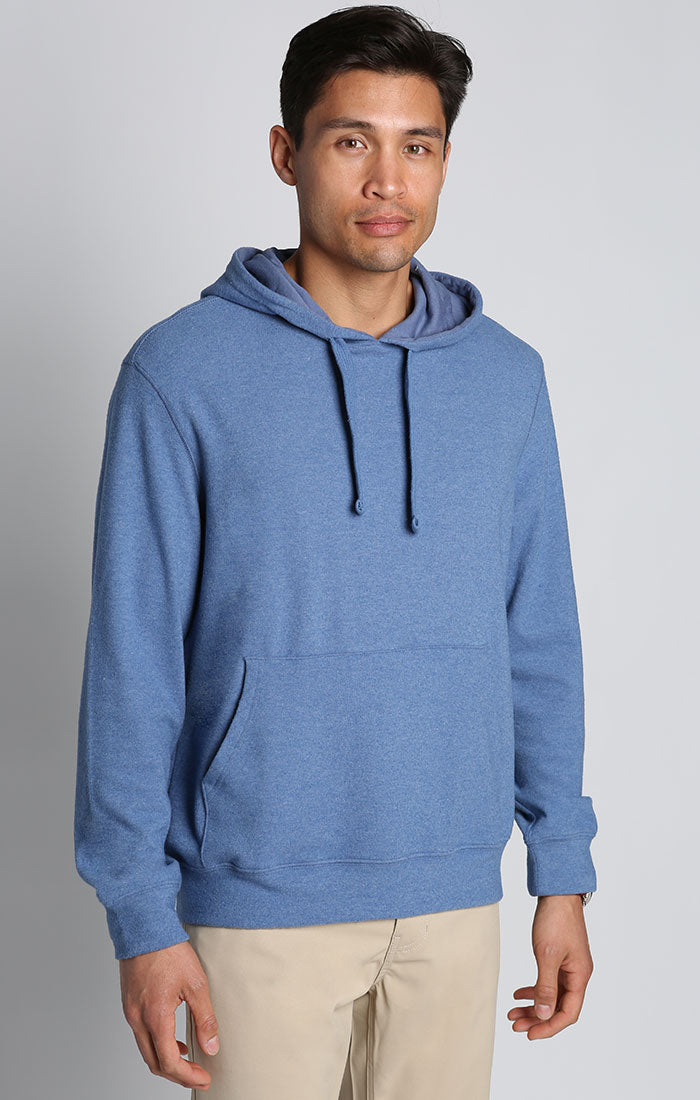 Image of Blue Stretch Poly Rayon Hoodie