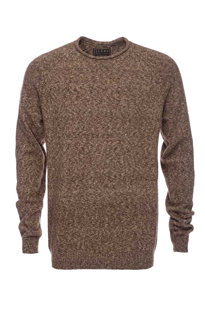 Brown Melange Roll Neck Sweater – JACHS NY