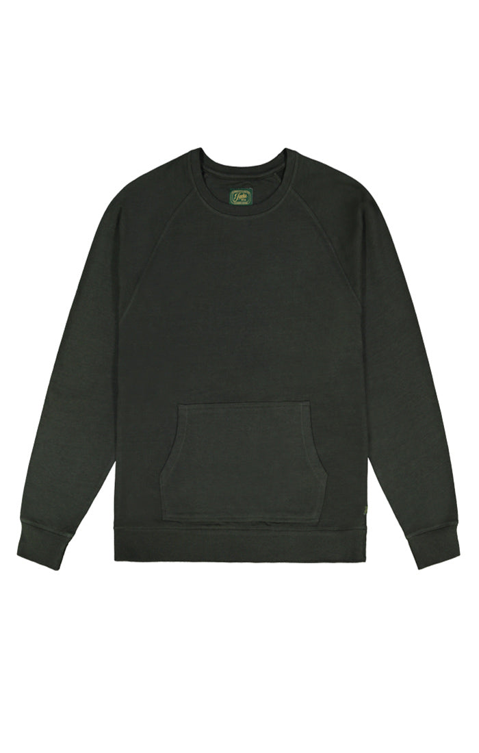 crew neck sweatshirt with front pocket