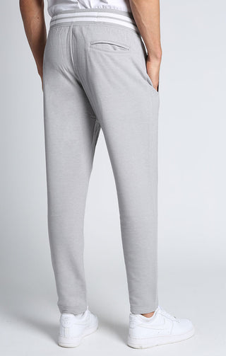 Fleece Lined Tapered Joggers - HY35 - Light Gray / XS