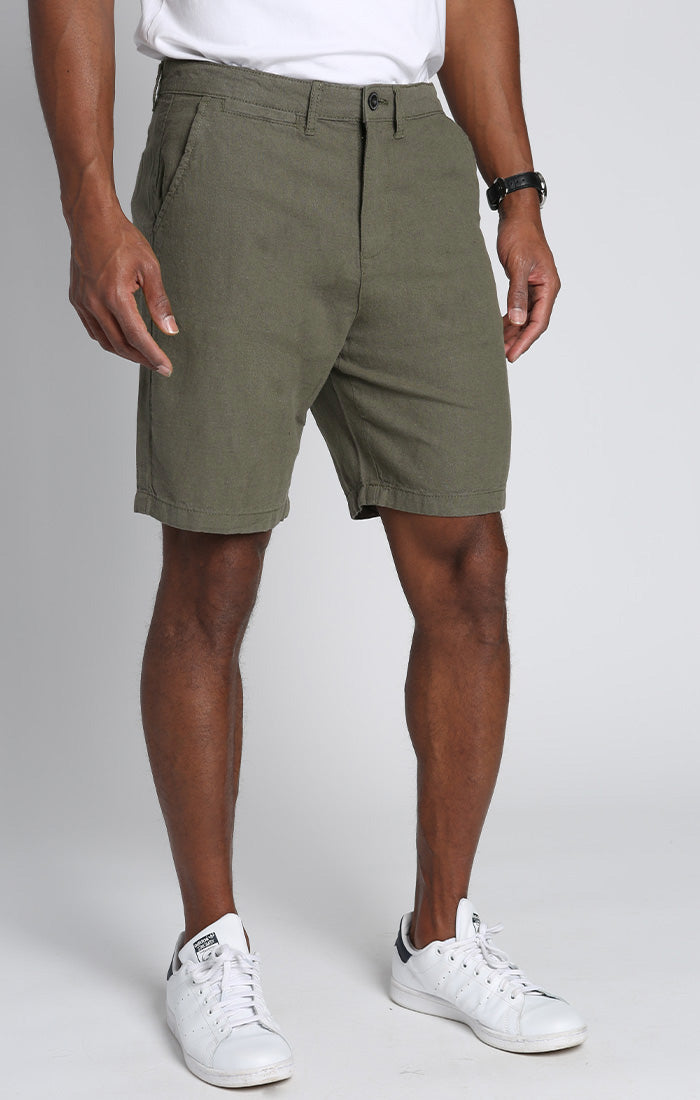 ennoy Cotton Easy Shorts (GRAYISH OLIVE) - ショートパンツ