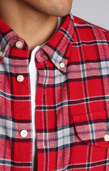 Red Plaid Flannel Shirt – JACHS NY