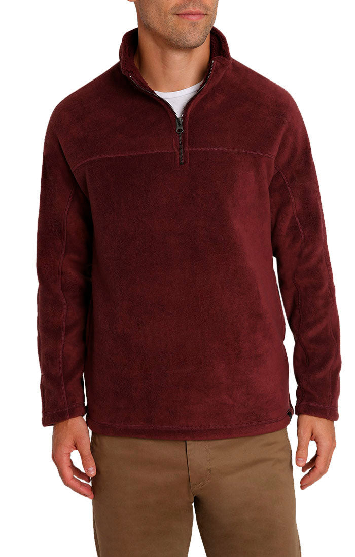 mens half zip sherpa fleece