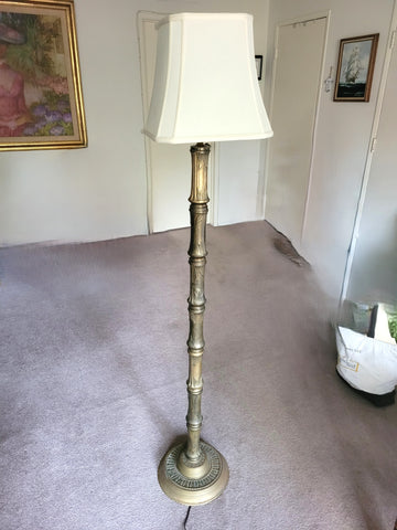 Photo of brass floor lamp