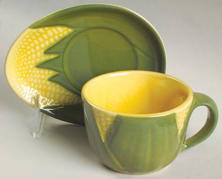Image of corn king pattern mug