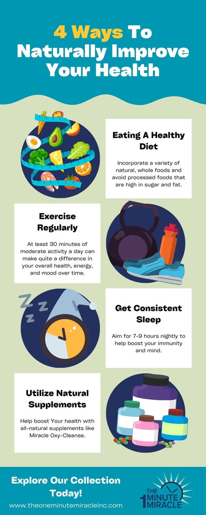 infographic about ways to naturally improve your health