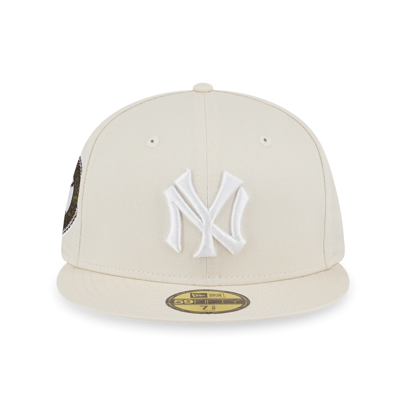 New York Yankees Cooperstown 59FIFTY Cream/Purple Fitted - New Era