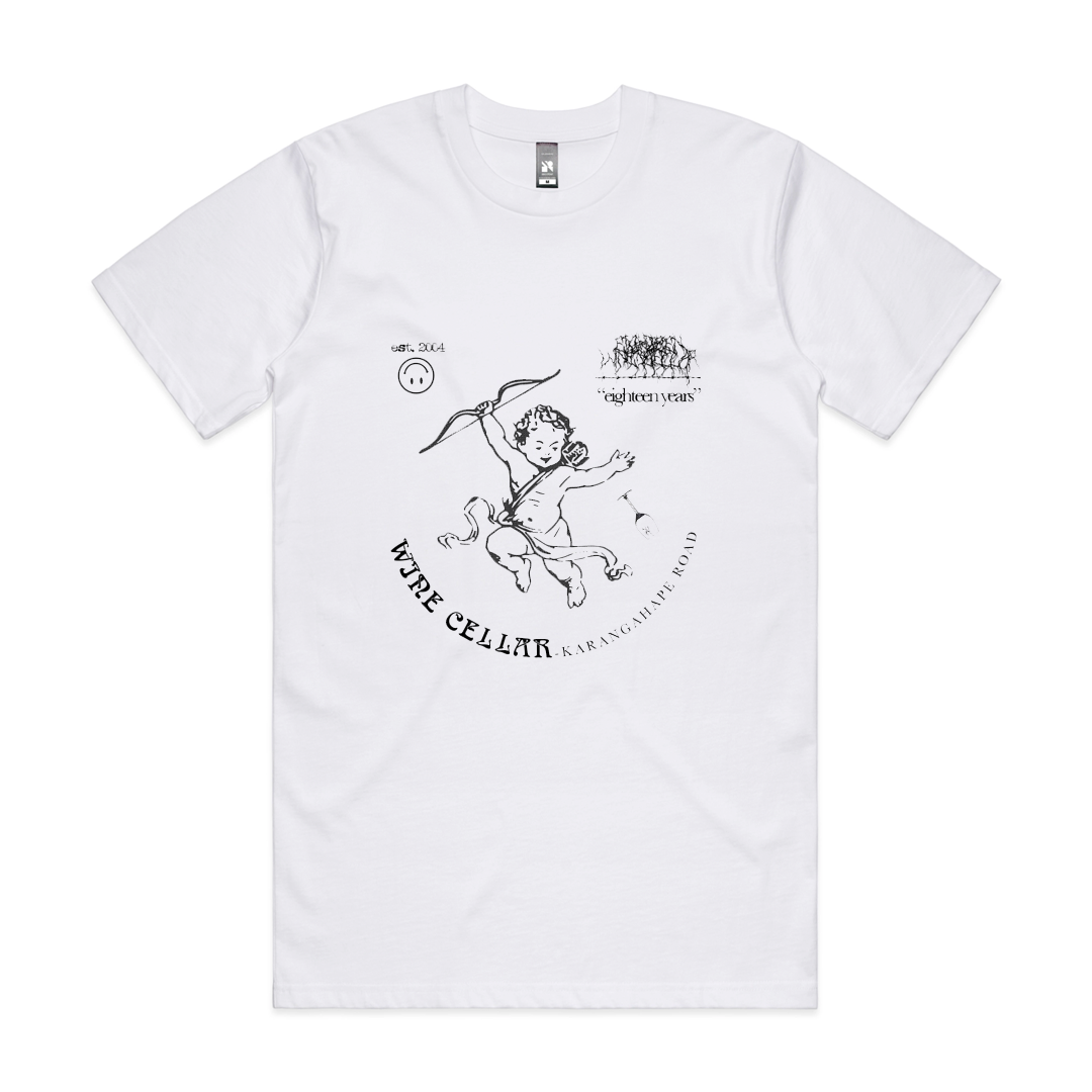 THE WINE CELLAR - 18 Years Of 'The Wine Cellar' T-Shirt – Flying Out