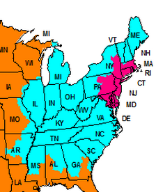 Mid Atlantic and Northeast FedEx Ship Times from NYC