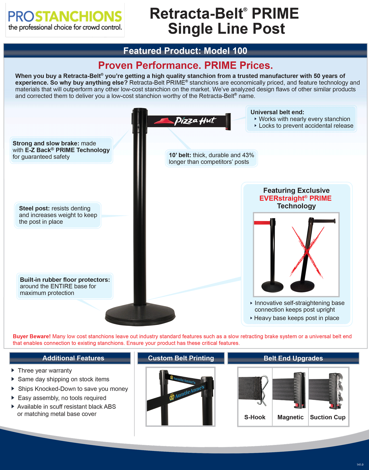 Full line of Visiontron Prime Crowd Control