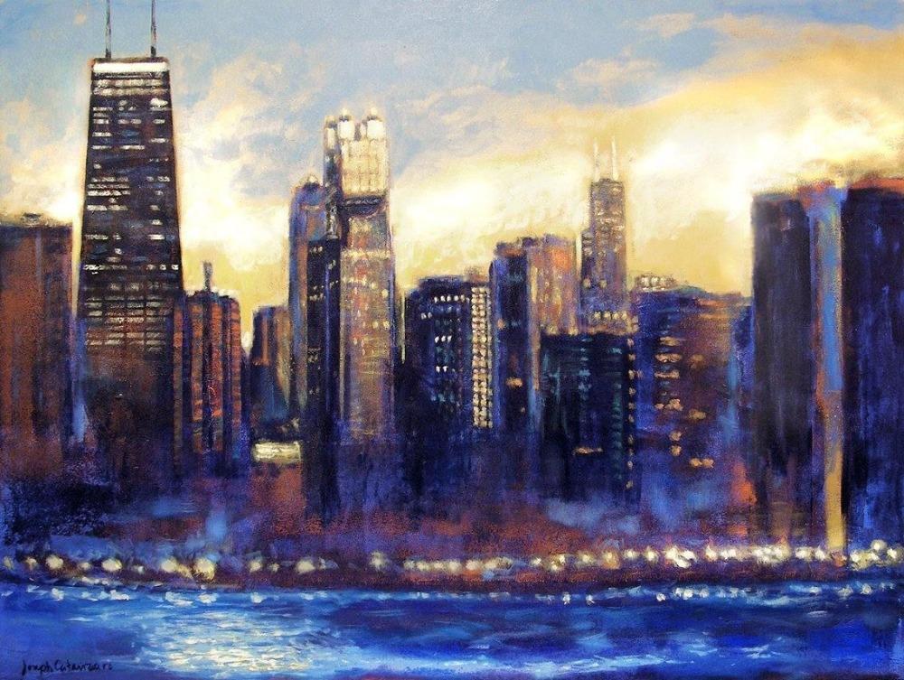 Chicago Skyline Canvas Art Prints Collection - Chicago Skyline Art