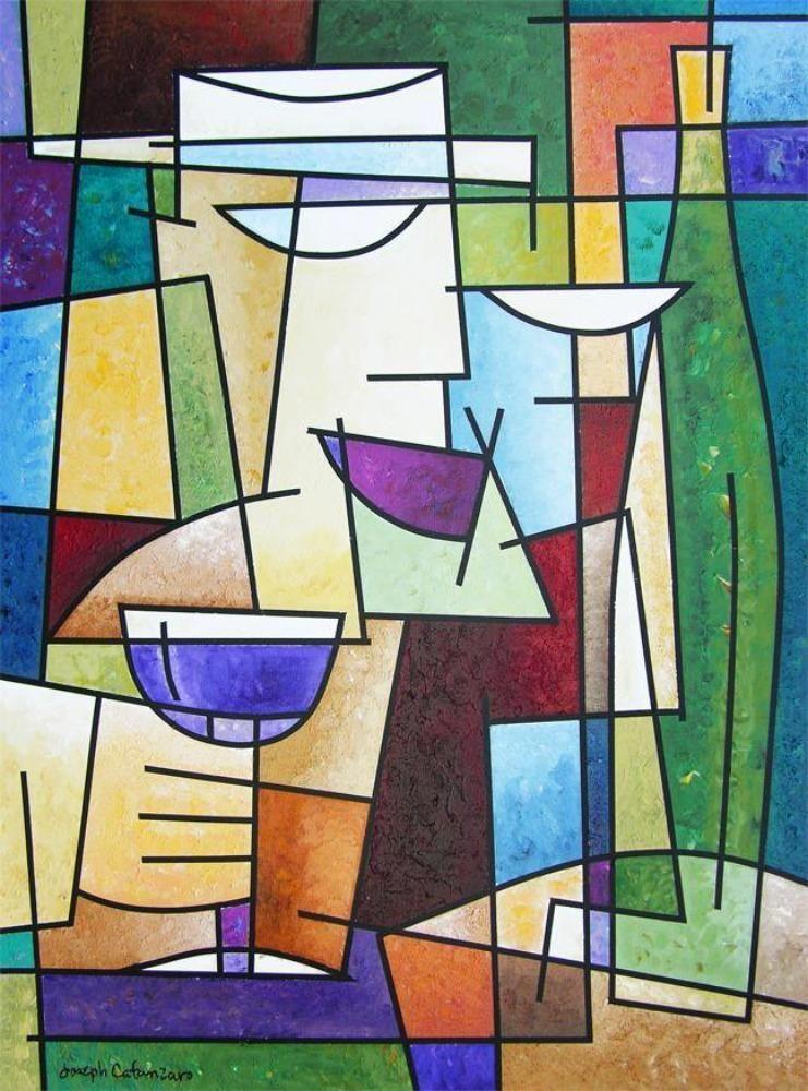 Wine Artwork "Another Wine Lover" – Chicago Skyline Art