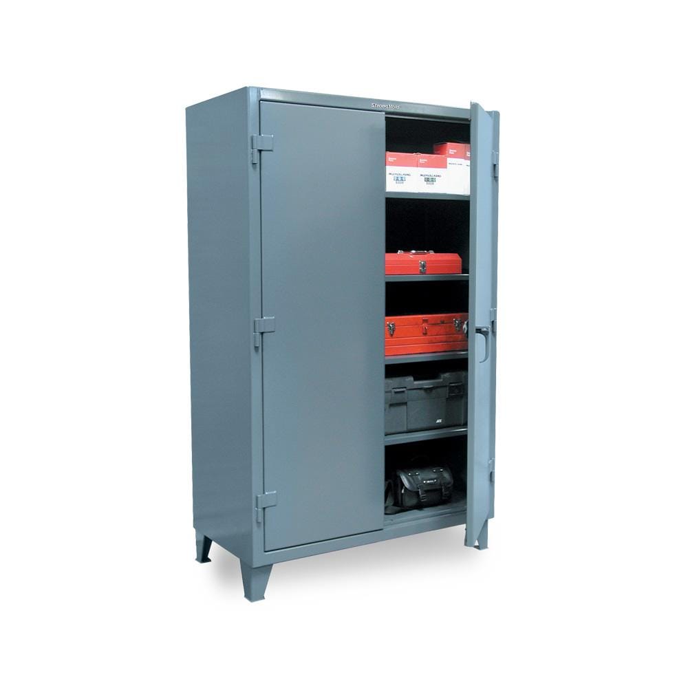 Strong Hold - 33.5-BS-242 - Counter-Height Bin Storage Cabinet with Shelves