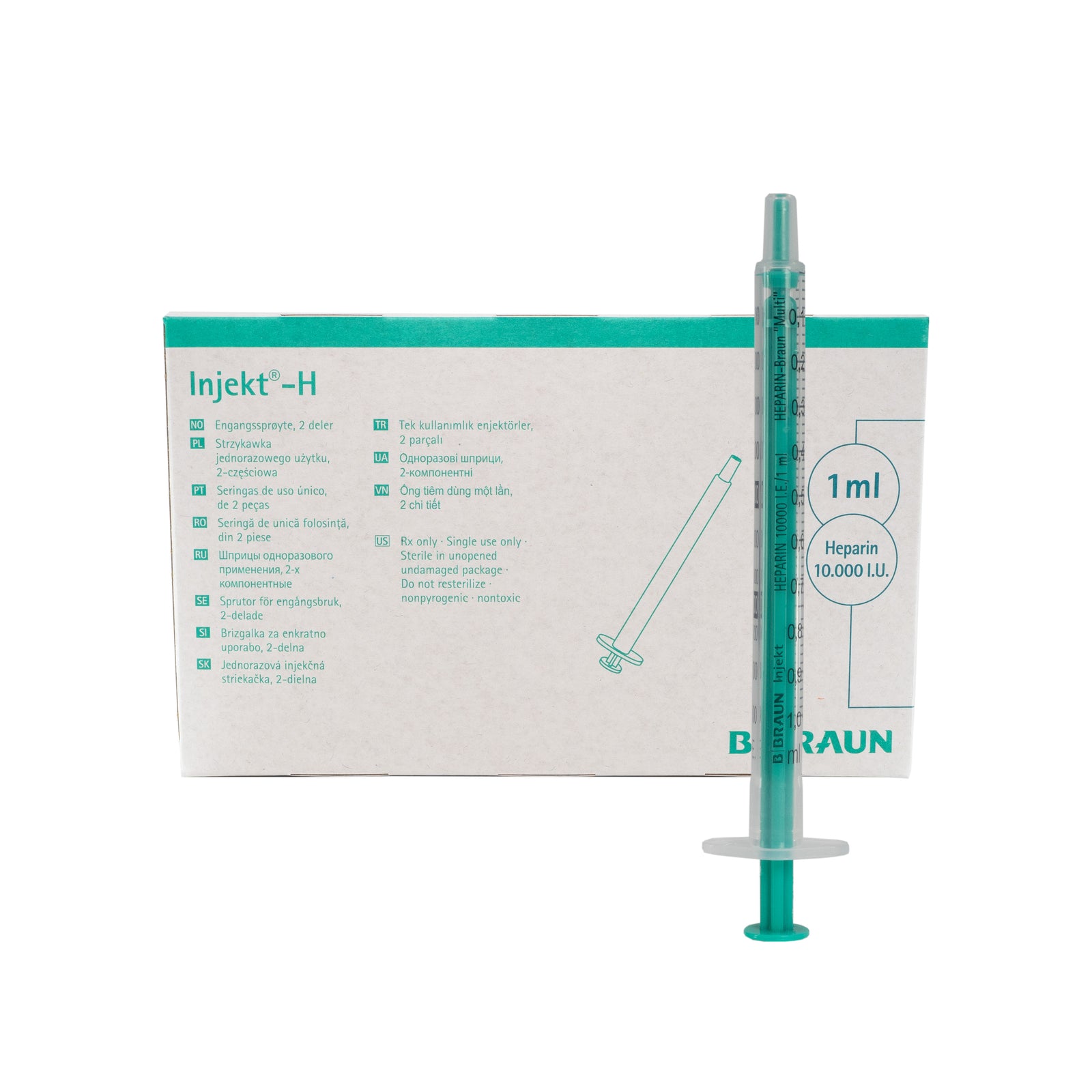 B Braun™ Seringue de dosage fin Injekt™-F Volume : 1 ml ; Type de connexion  : Luer-Slip centré General Purpose Syringes
