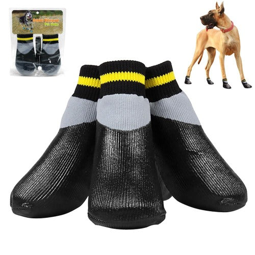 Claire pølse tvetydigheden Vanntette elastiske sokkesko med gummibelegg til hund S-XXL