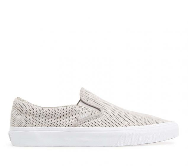 vans perforated suede slip on