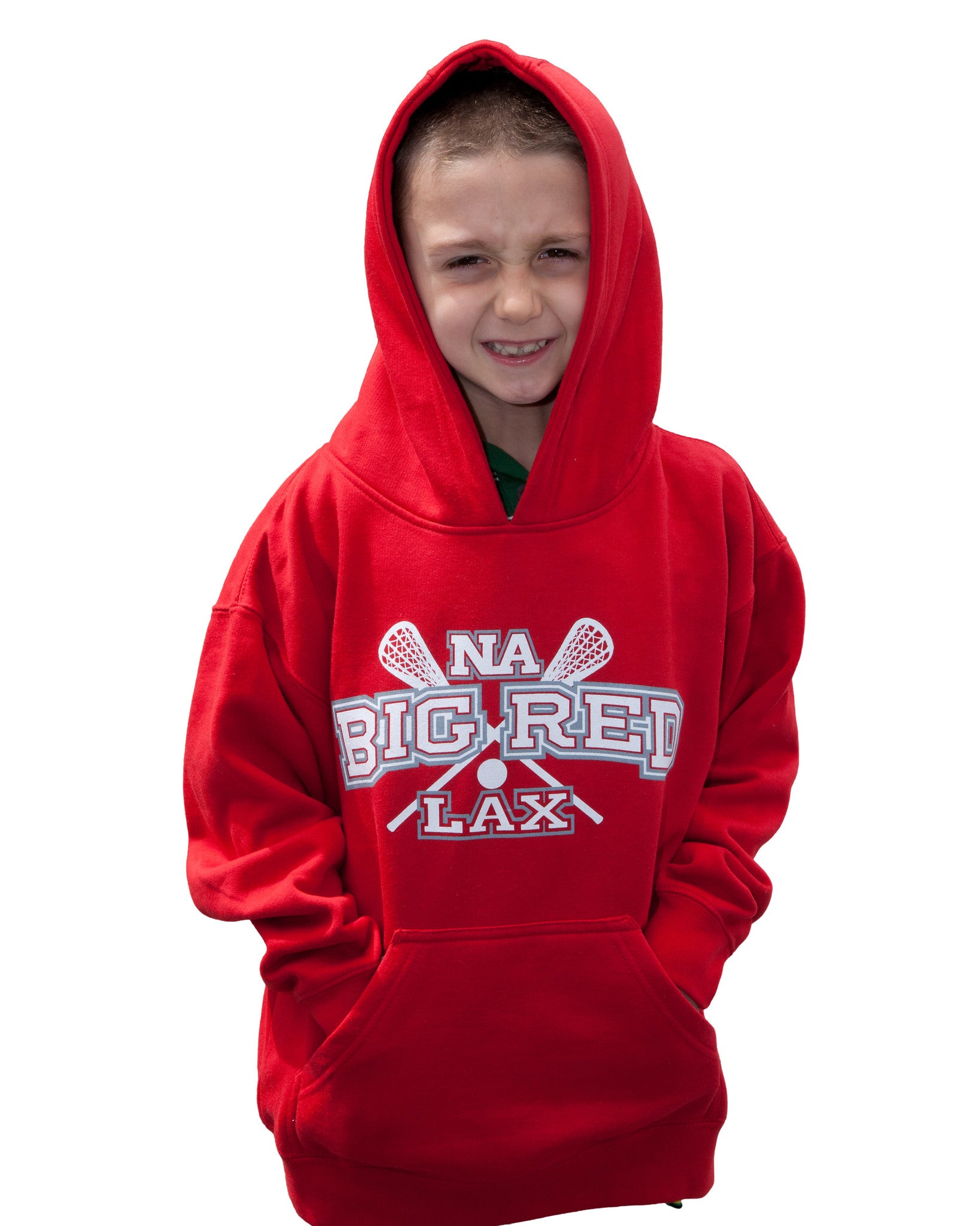 big red hoodie