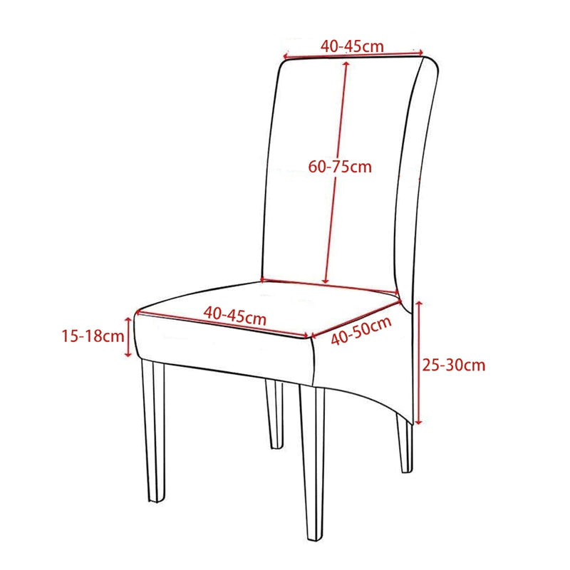 Dimensions housse de chaise large