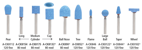 Rotary Tool Accessories Foredom CeramCut Blue Abrasive Stone 1/8