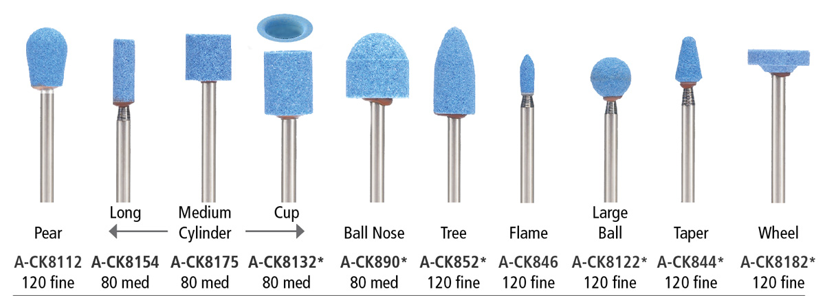 Foredom CeramCut Blue Abrasive Stone 1/8