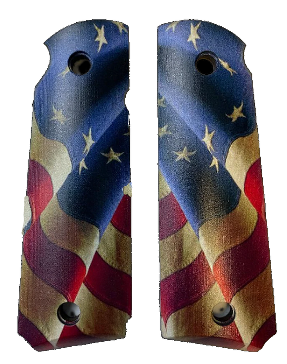 1911 Full Size Grips Flag W3d Betsy Ross Revolutionary Flag Woodworld Of Texas 7714