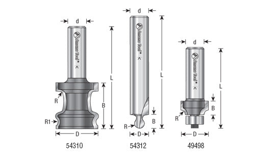 Lonnie Bird Tambour Door Router Bit Set - Amana Tools