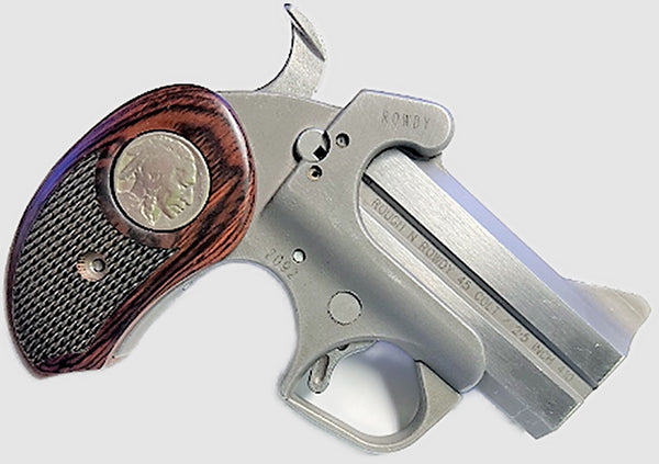 Bond Arms Derringer XL Grips Laminated Rosewood with Buffalo Nickel- XL