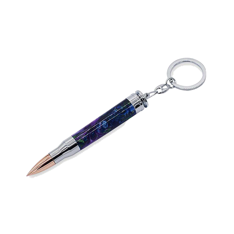 Bullet Key Chain - Chrome