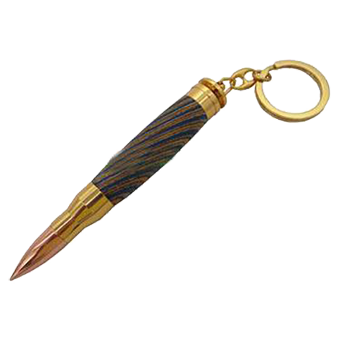 Bullet Key Chain - Gold