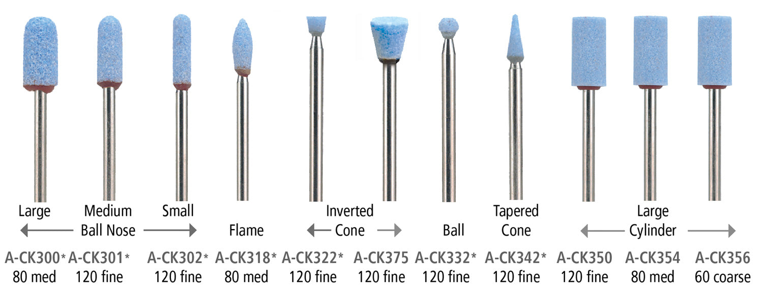 Foredom CeramCut Blue Abrasive Stone 3/32