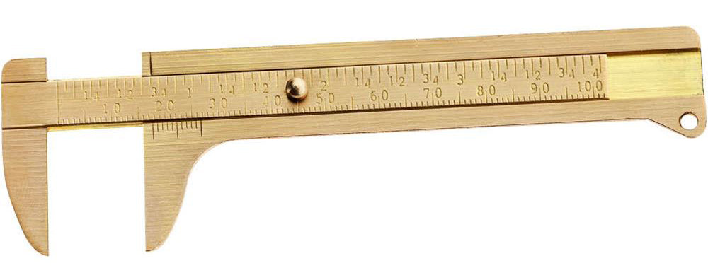 Caliper - Inside/Outside - Fractional - Solid Brass - 4