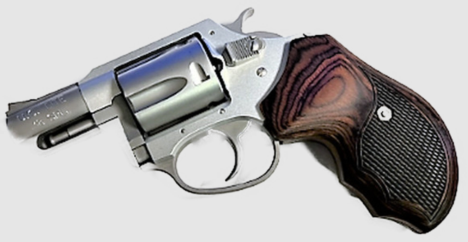 Charter Arms Universal Fit - Checkered Rosewood Grips Wrap Around