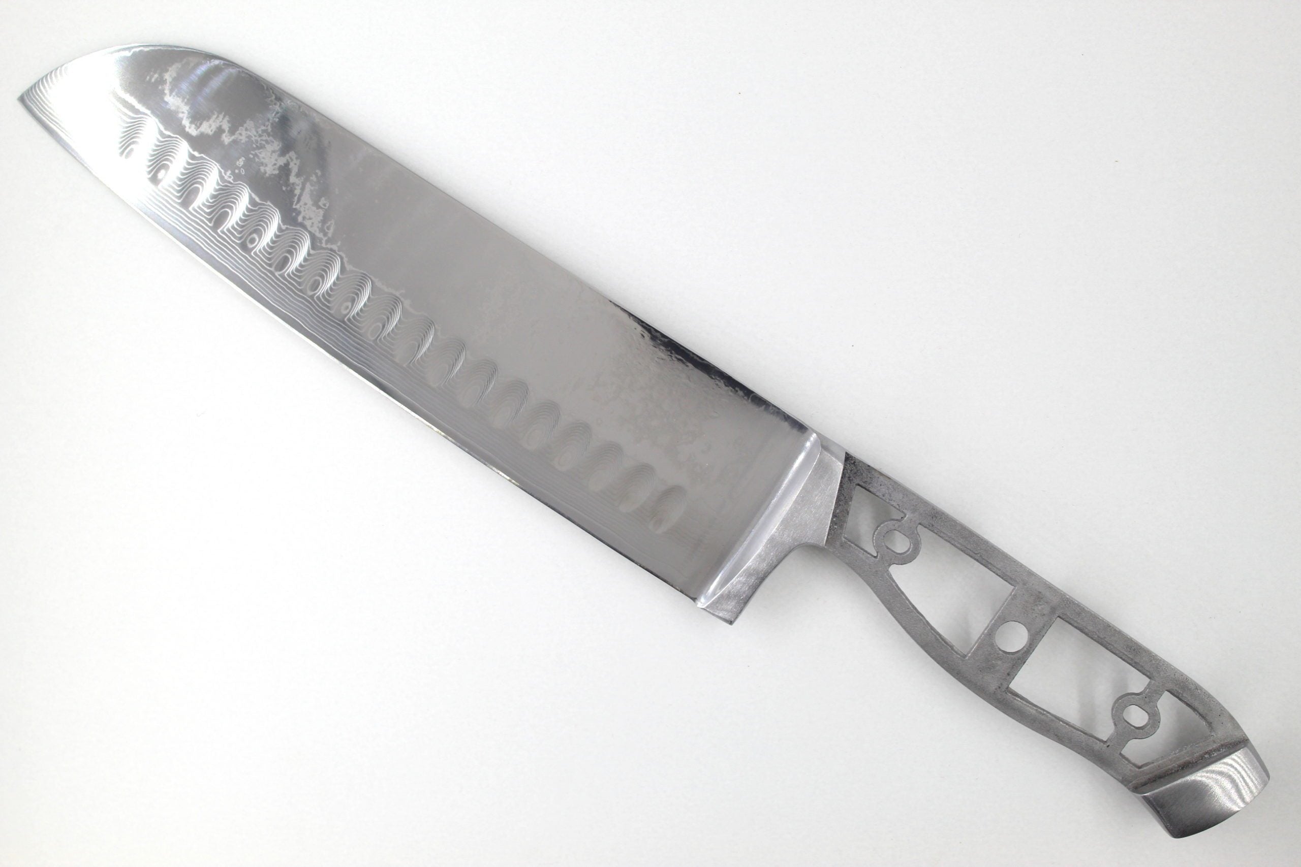 * VG10 Wave Pattern - Santoku Chef Knife Blank - 13.5