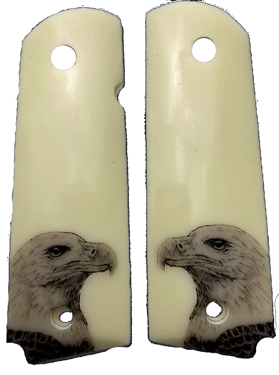 1911 Full Size Acrylic Scrimshaw Eagle  Grips