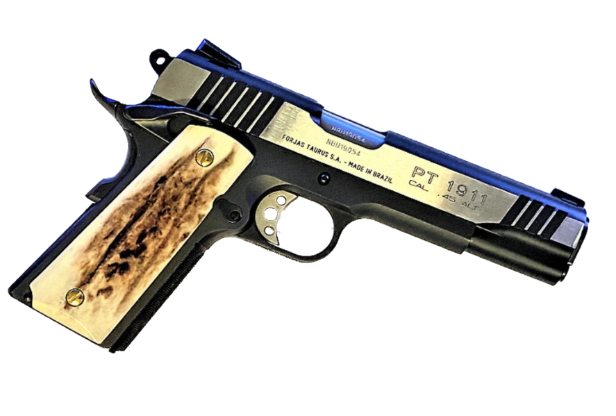 1911 Full Size Grips - UV of HD Image -  Elk HD / UV Image Printed Over Wood