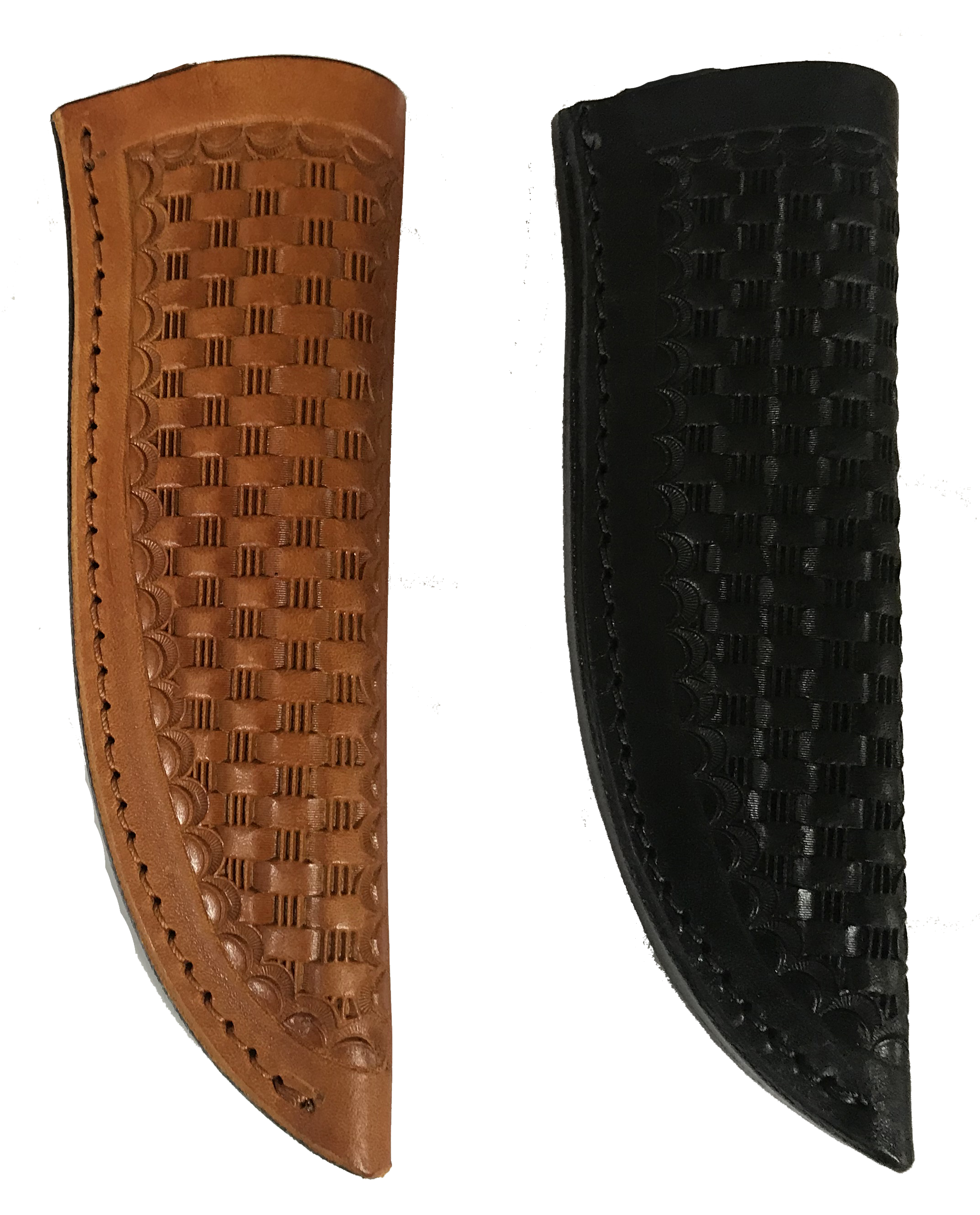 Knife Sheath Tooled Leather - SH700 - 1 3/4