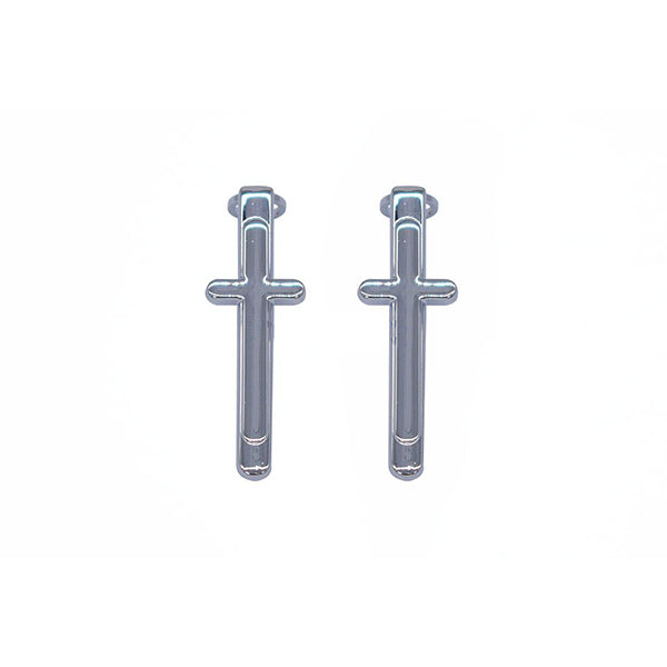 Large Cross Pen Clip - Chrome