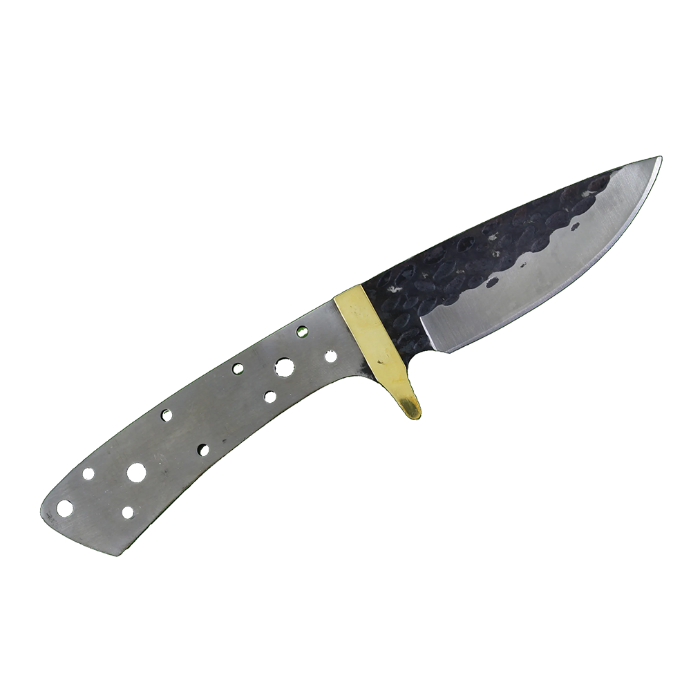 Mohave Drop Point Skinner w/ Brass Bolster - Hammered